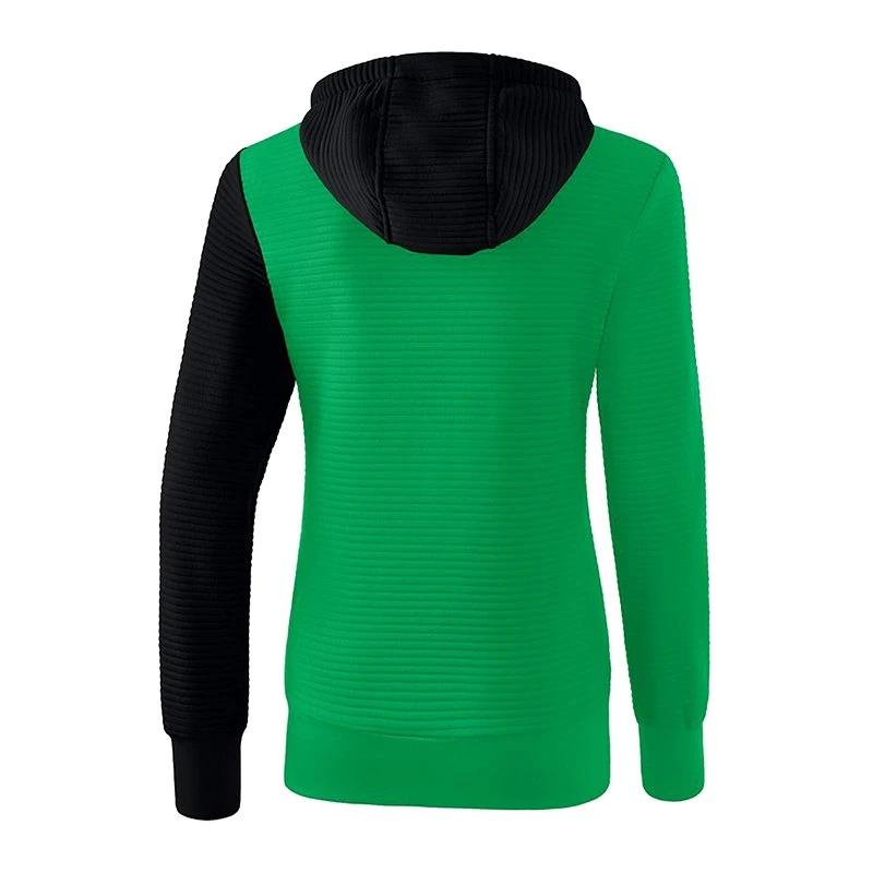 Erima 5-C Trainingsjacke Kapuze Damen Grün Schwarz – Bild 2