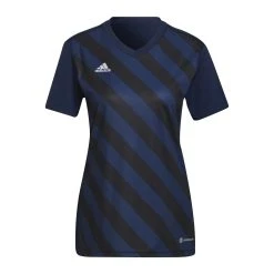 Adidas Entrada 22 GFX Trikot Damen Blau Schwarz